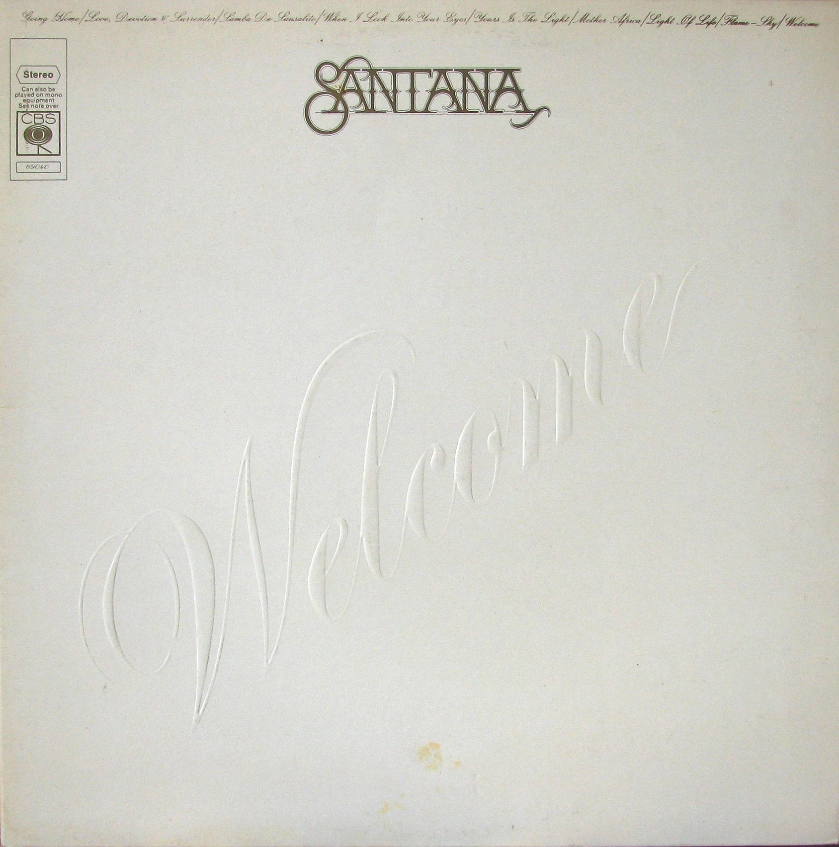 Альбом 5. Santana Welcome Cover.