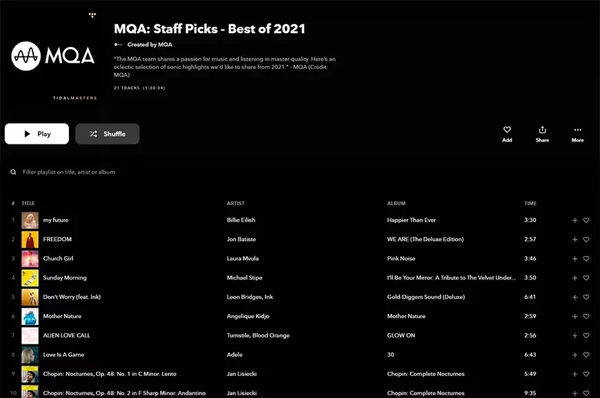 TIDAL отказывается от MQA