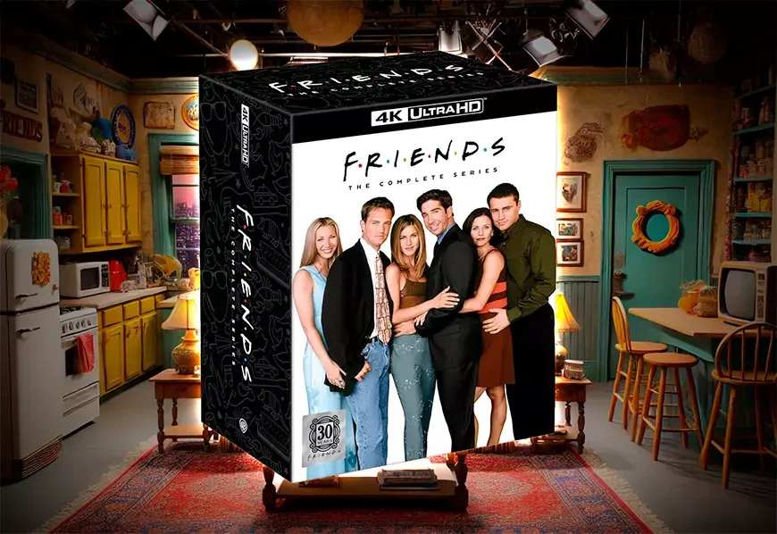 Бокс-сет из 25 дисков UHD-Blu-ray с сериалом «Друзья» (Friends)