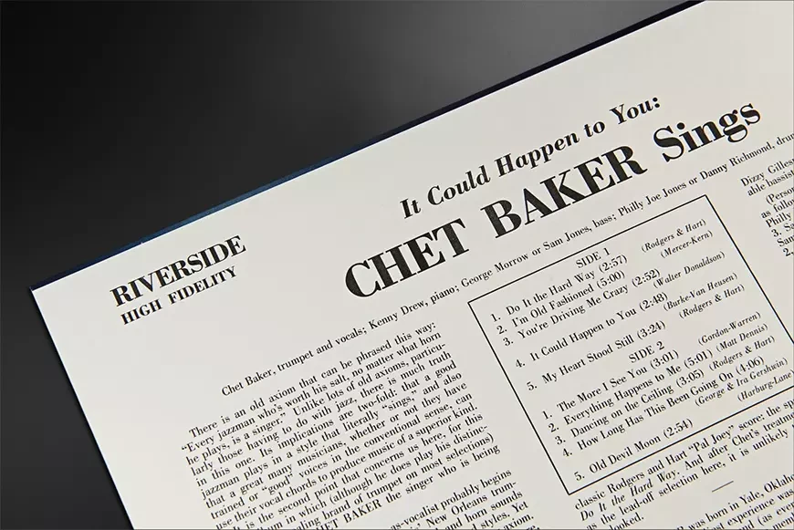 ERC переиздаёт альбом Чета Бейкера «Chet Baker Sings: It Could Happen to You» 1958 года