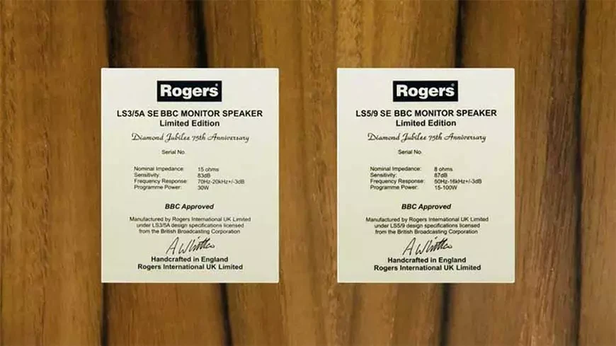 Легендарные Rogers LS3/5A и Rogers LS5/9 к 75-летнему юбилею фирмы