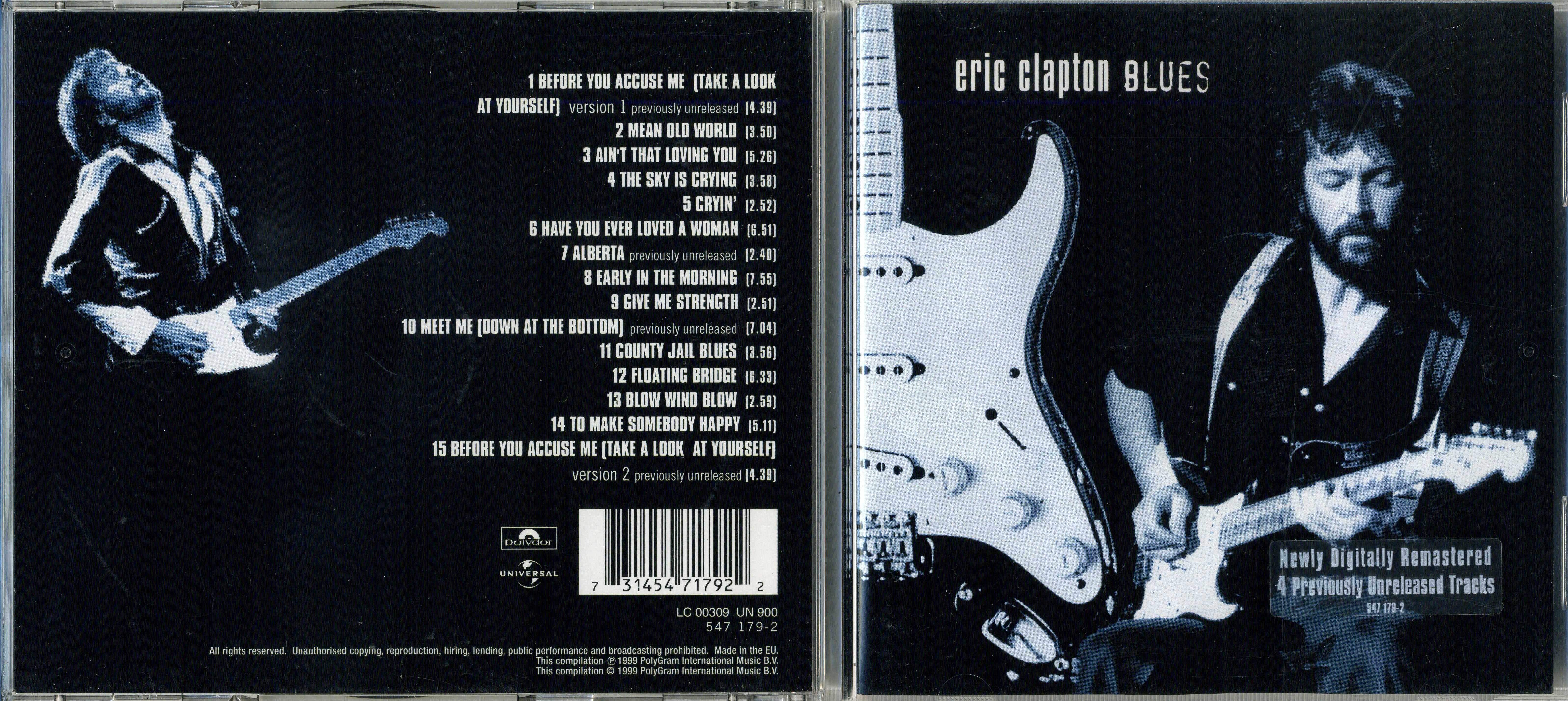 CD ERIC CLAPTON / BLUES / 1999 / GERMANY | Hi-Fi.ru