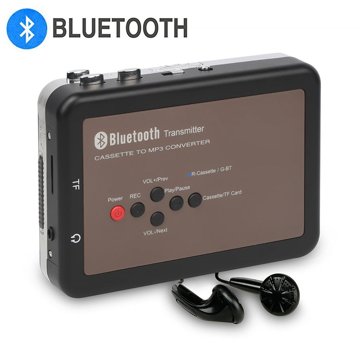 Портативный кассетный плеер с АЦП и Bluetooth DIGITNOW Portable Digital Bluetooth Tape Cassette Player BR636B-US