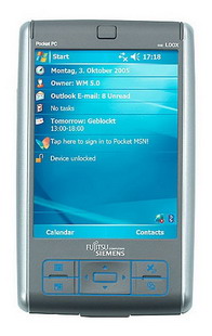 Карманный персональный компьютер Fujitsu-Siemens Pocket Loox C550