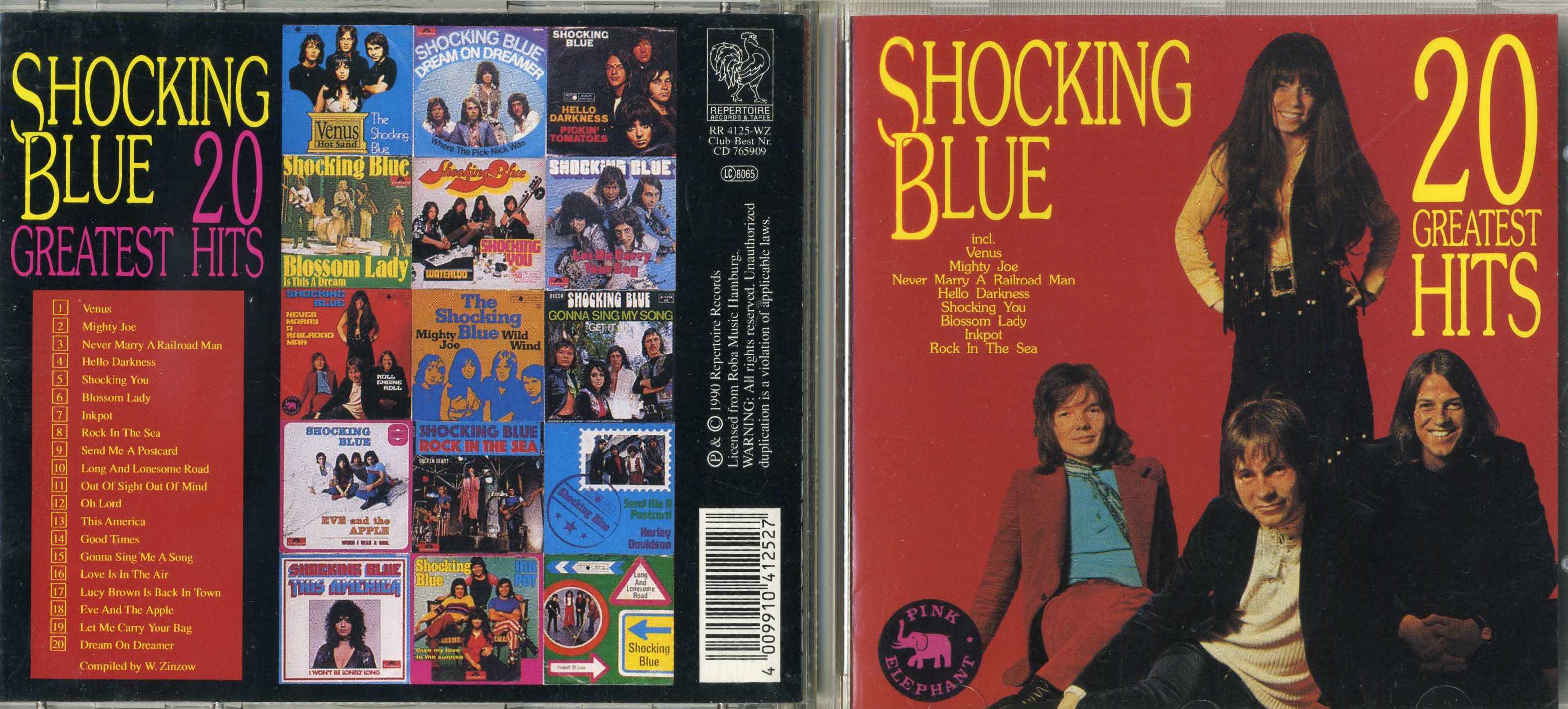 CD SHOCKING BLUE / 20 GREATEST HITS /1991/AUSTRIA (GERMANY) | Hi-Fi.ru