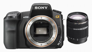 Цифровая зеркальная фотокамера Sony DSLR-A200H (DT 18-200 kit)