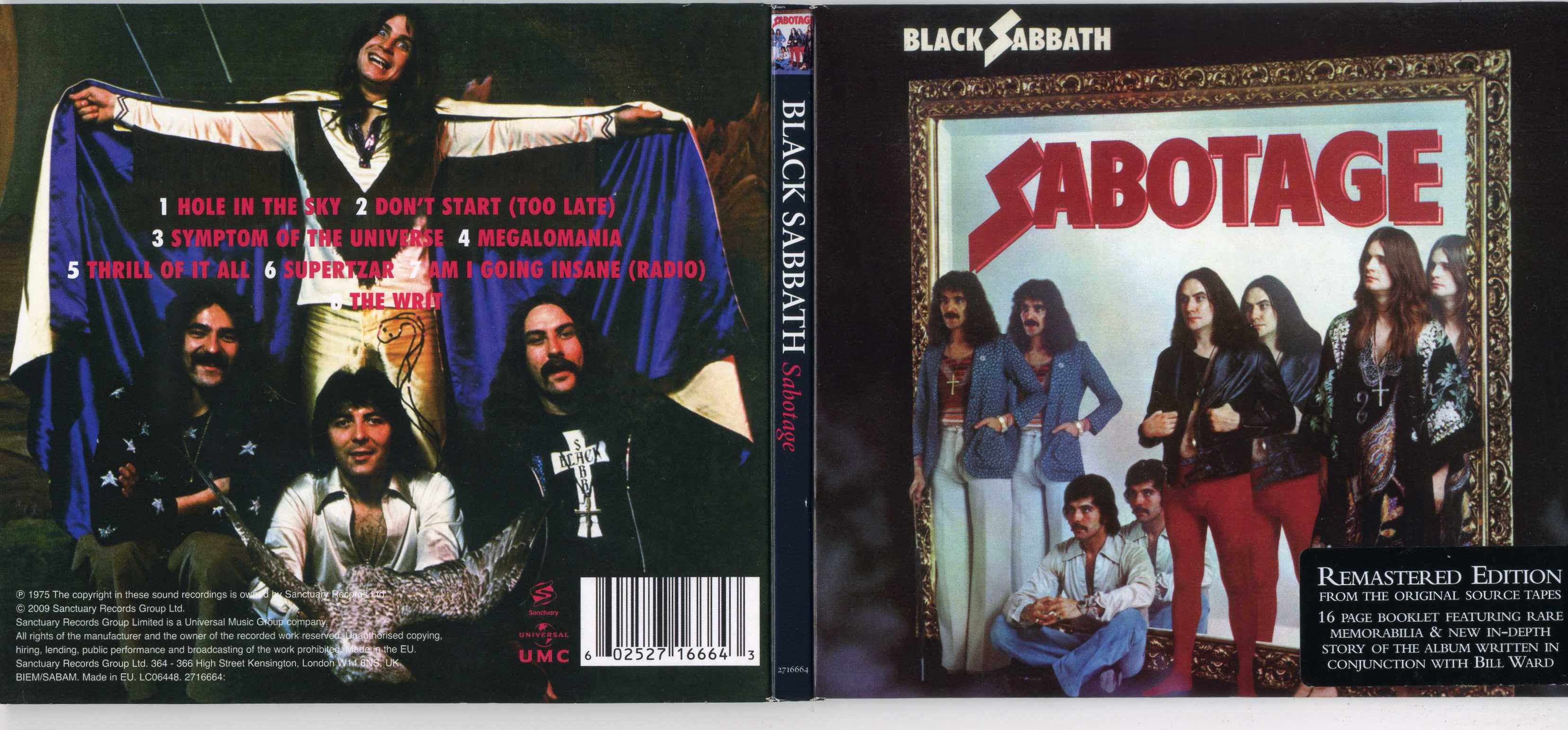 CD BLACK SABBATH / SABOTAGE /1975/ Germany | Hi-Fi.ru