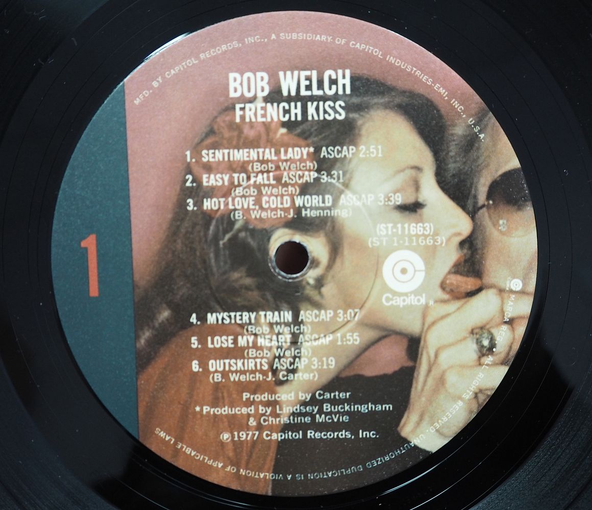 Винил Bob Welch French Kiss 1977 Usa Hi 7031