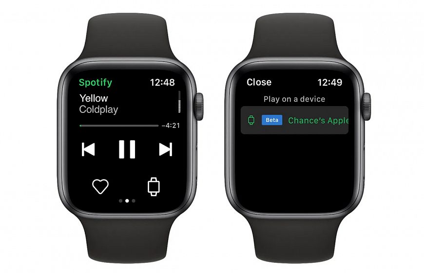 Слушаем Spotify на Apple Watch