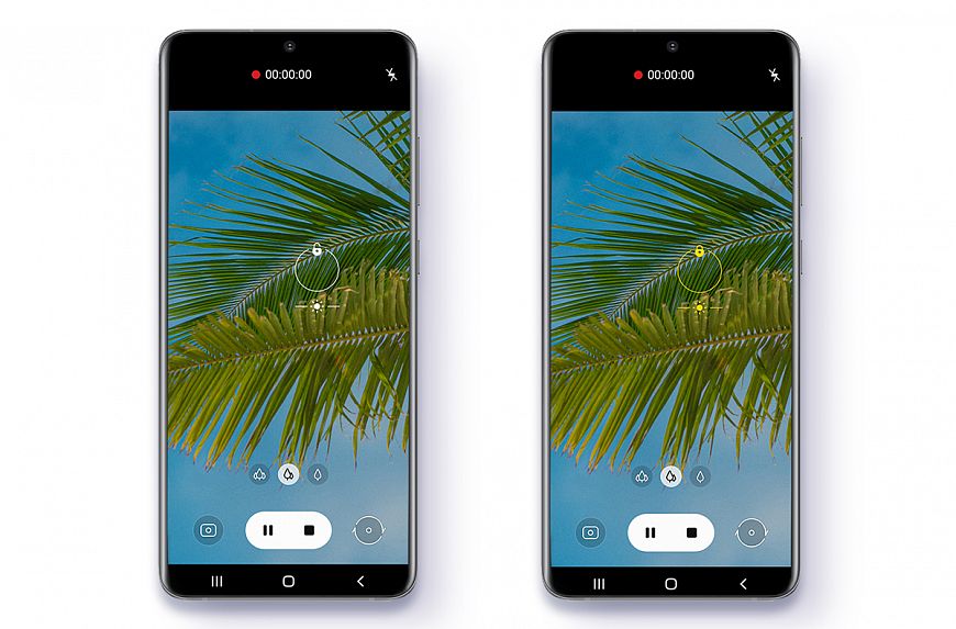 Функция флагмана Samsung Galaxy S21 — сенсорный автофокус и контроллер автоэкспозиции