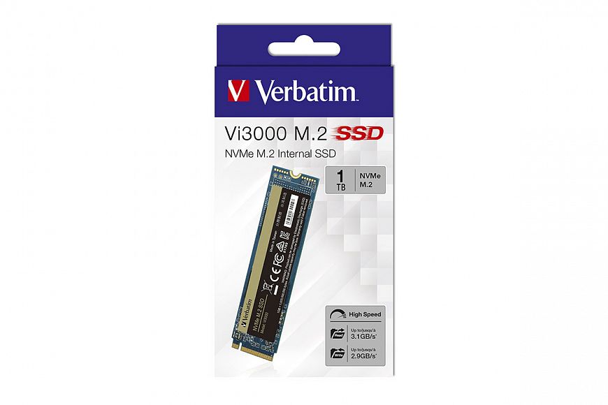 SSD-накопитель Verbatim Vi3000 NVMe PCIe M.2