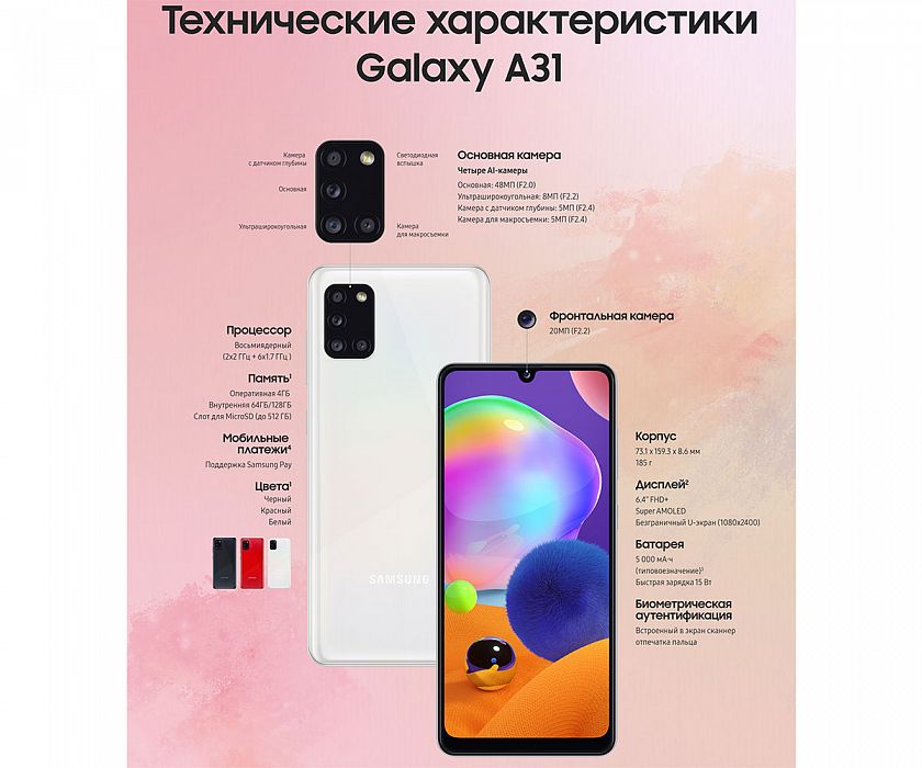 Смартфон Samsung Galaxy A31