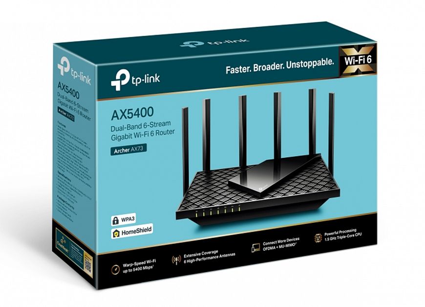 TP-Link Archer AX73 — роутер с поддержкой Wi-Fi 6