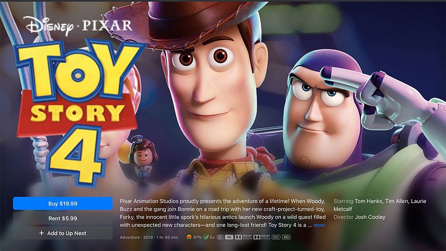 Disney, Marvel и Pixar в iTunes в 4K, Dolby Vision и Dolby Atmos