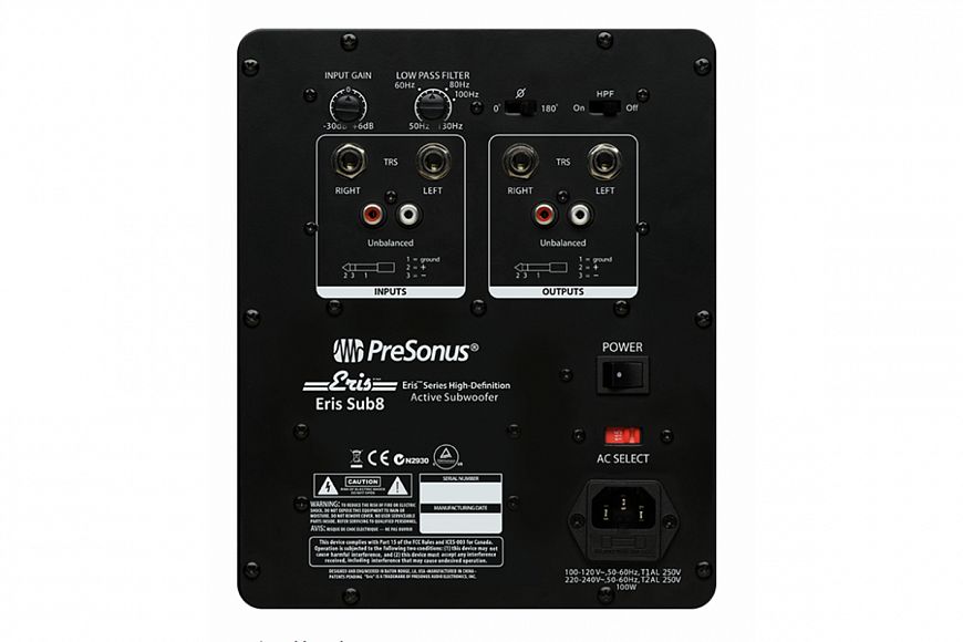 PreSonus Eris Sub8 — недорогой активный сабвуфер