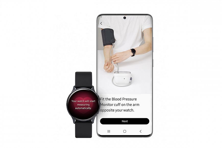 Samsung Health Monitor измеряет давление